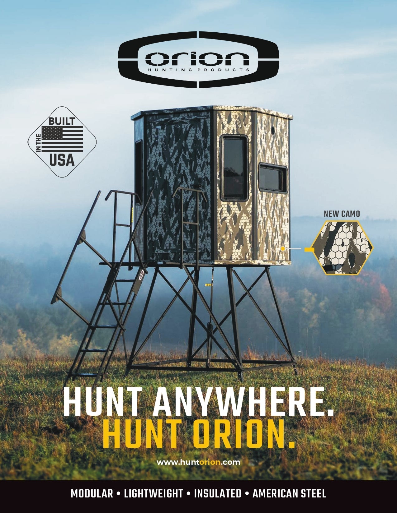 Modular deer hunting insulate box blind Orion Hunting Products