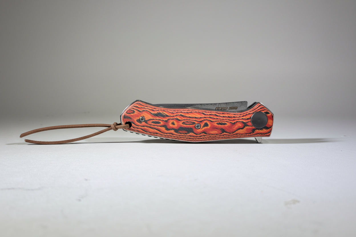 LL40-2 Custom Damascus Flipper