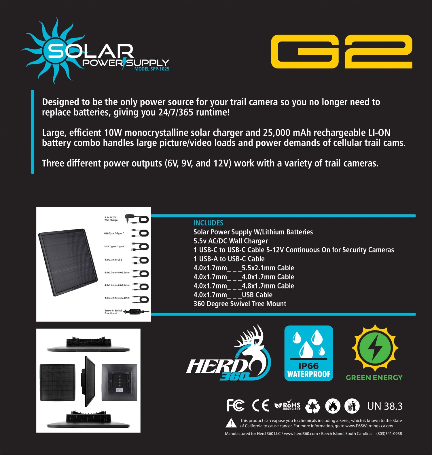 Herd 360 G2 Solar Power Pack (SPP 1025)