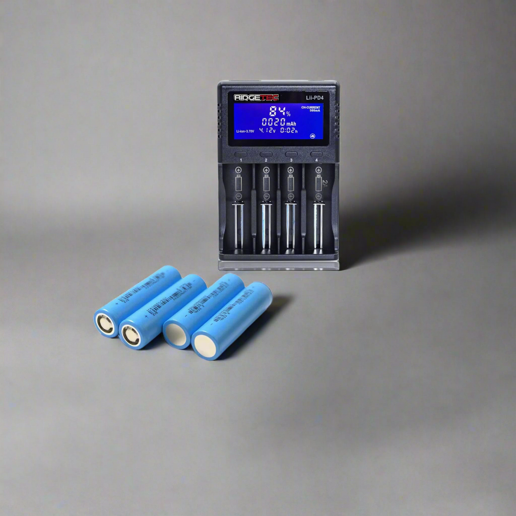 Ridgetec Outdoors Li-ion 18650 Cells (4-pack)