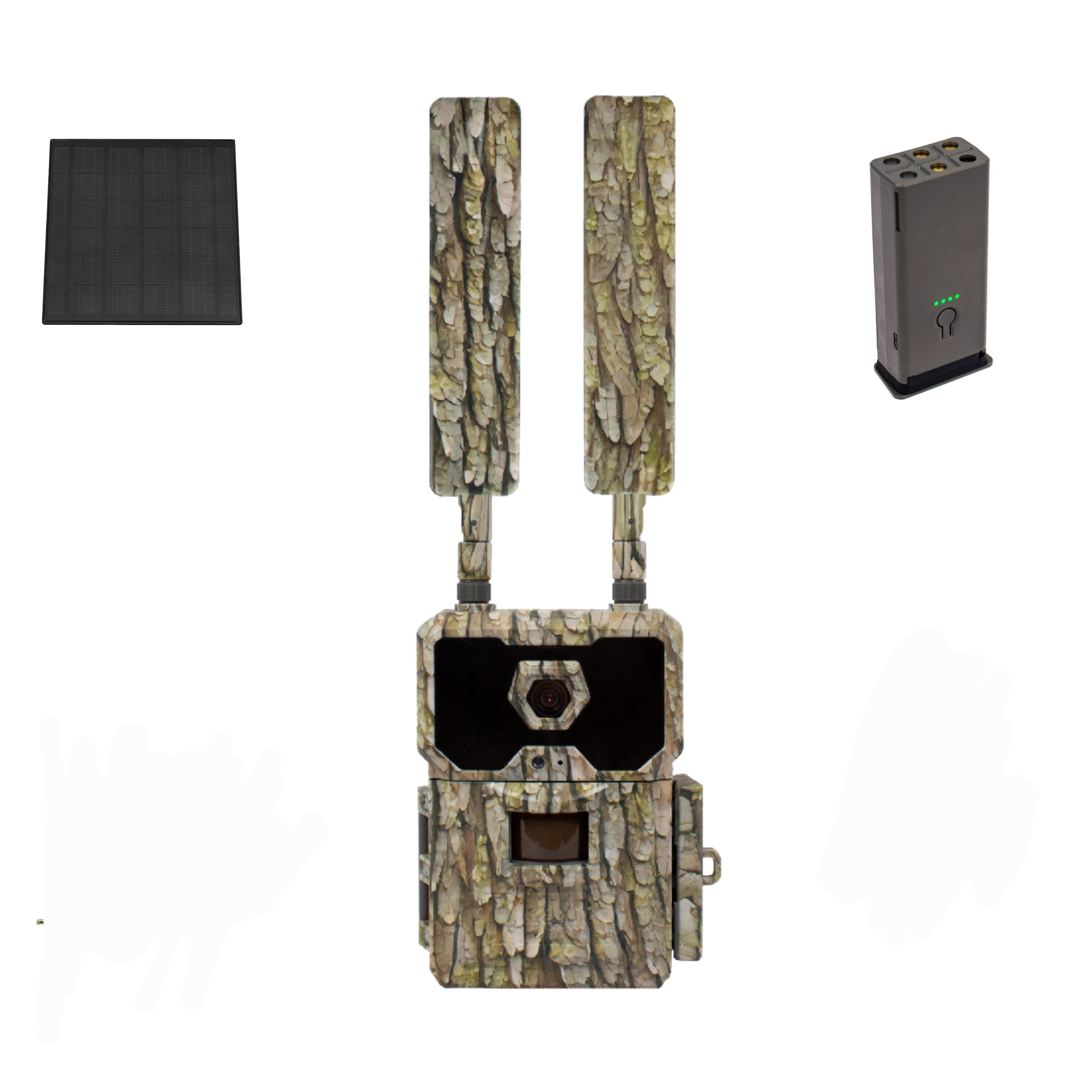 WiseEye Data Cam 2 + Solar Panel + DC-2 Li-ion Battery Bundle