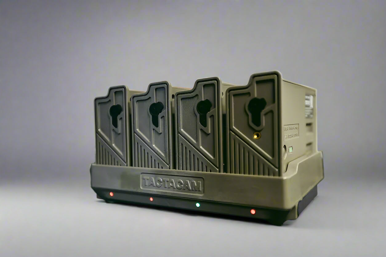 Tactacam Lithium Cartridge 4 Pack with Charging Station