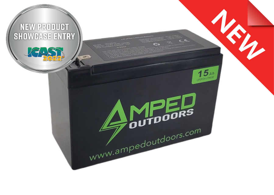 Amped Outdoors 15ah Lithium Battery (LifePo4)
