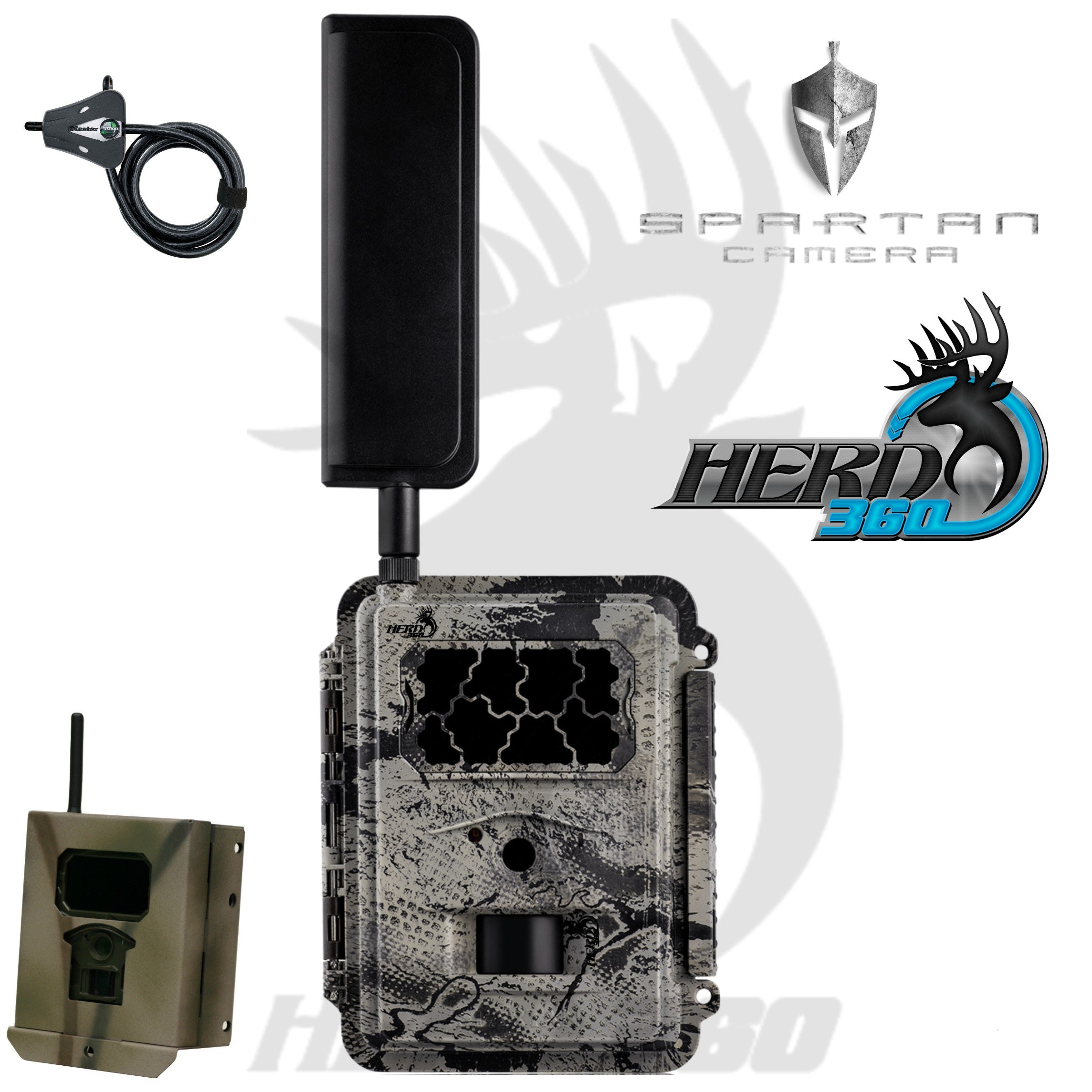 Spartan GoCam AT&T 4G LTE A4GB2 W/Security Box and Master Lock Cable