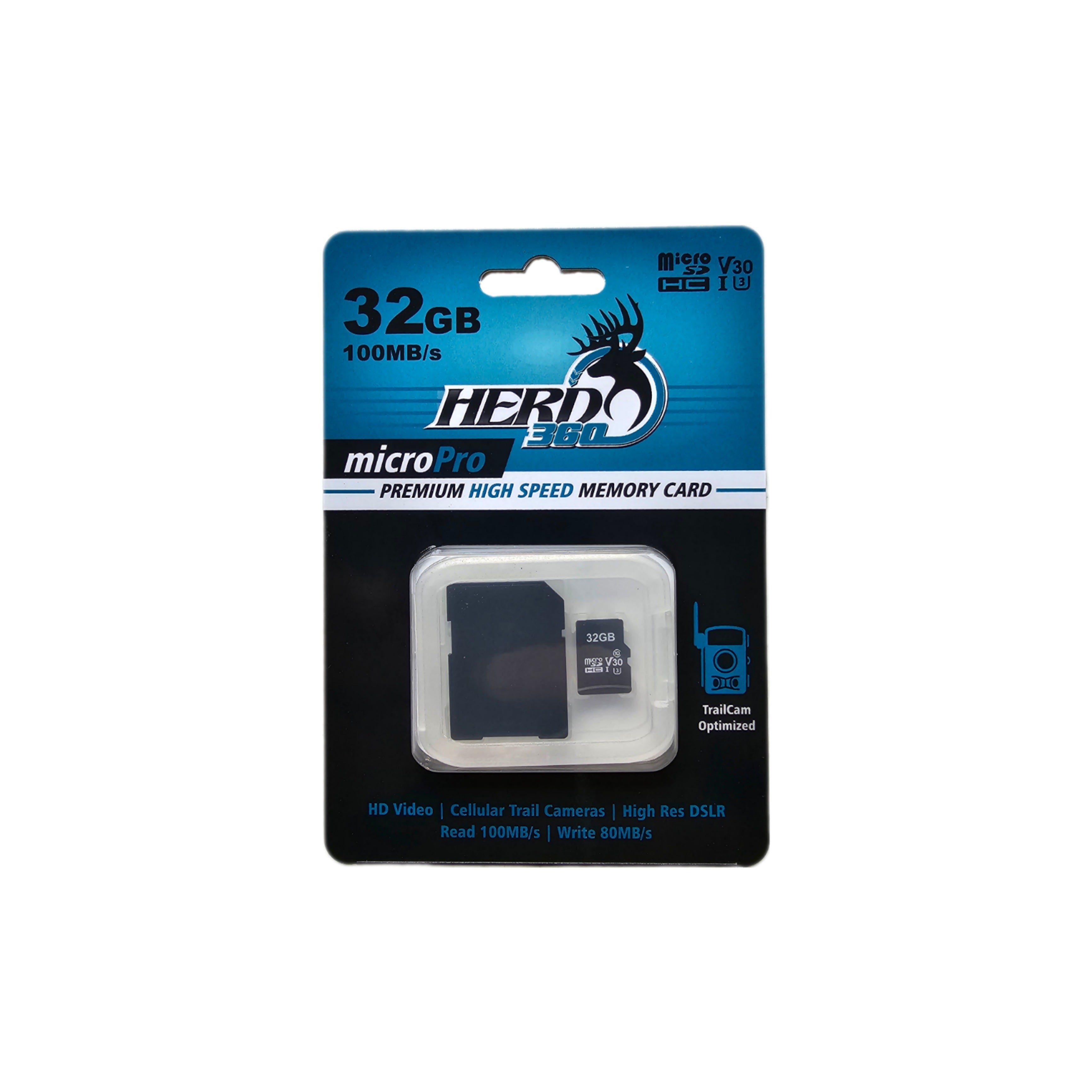 Herd 360 32gb MicroSD SDHC SD Card U3 V30 - Main Image