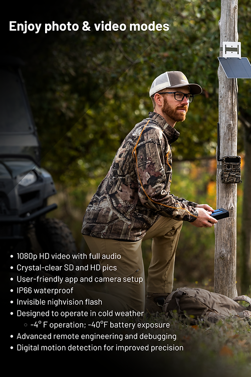 Yellowstone.ai Y2 4G Cellular Trail Camera Lithium and Solar Bundle