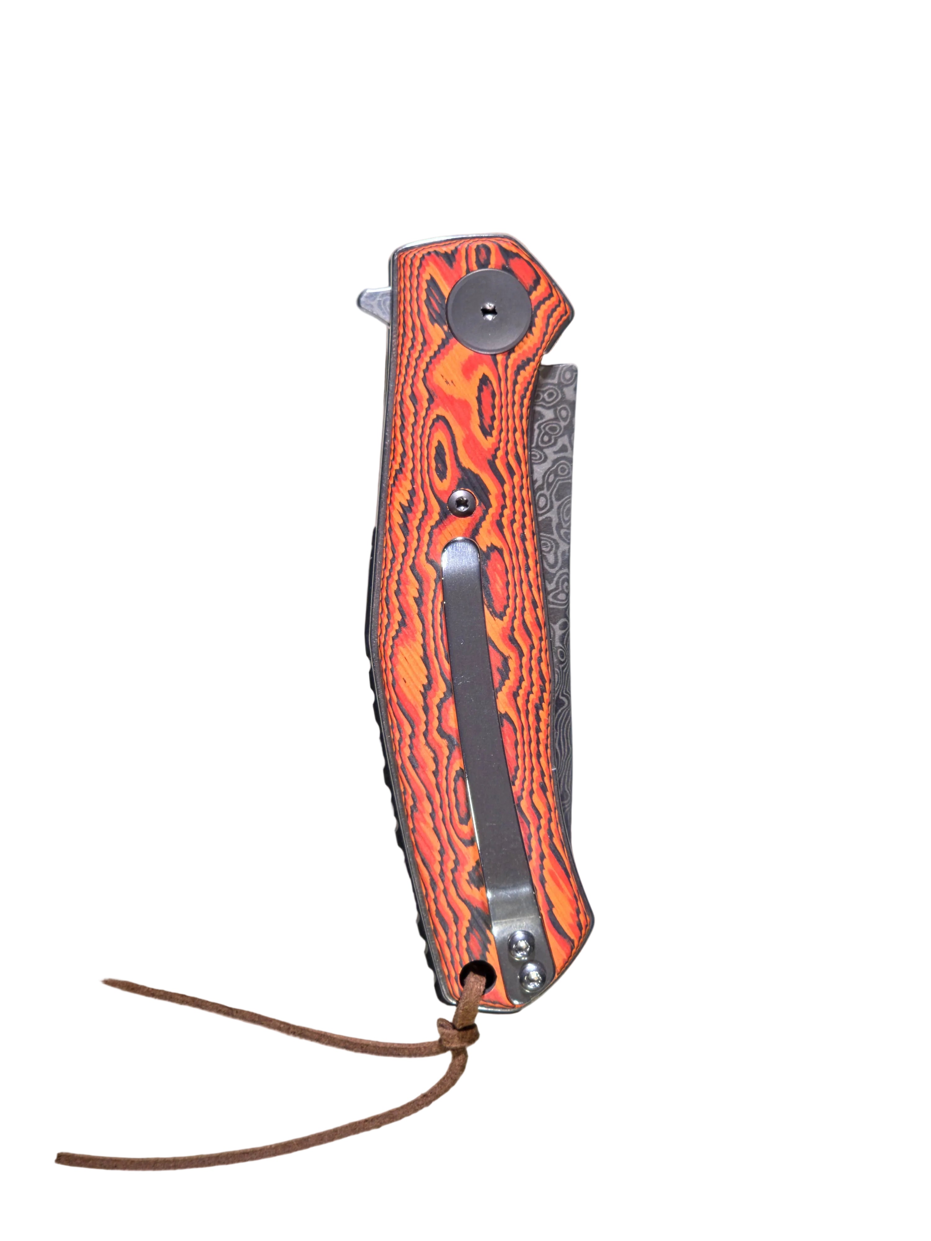 LL40-2 Custom Damascus Flipper