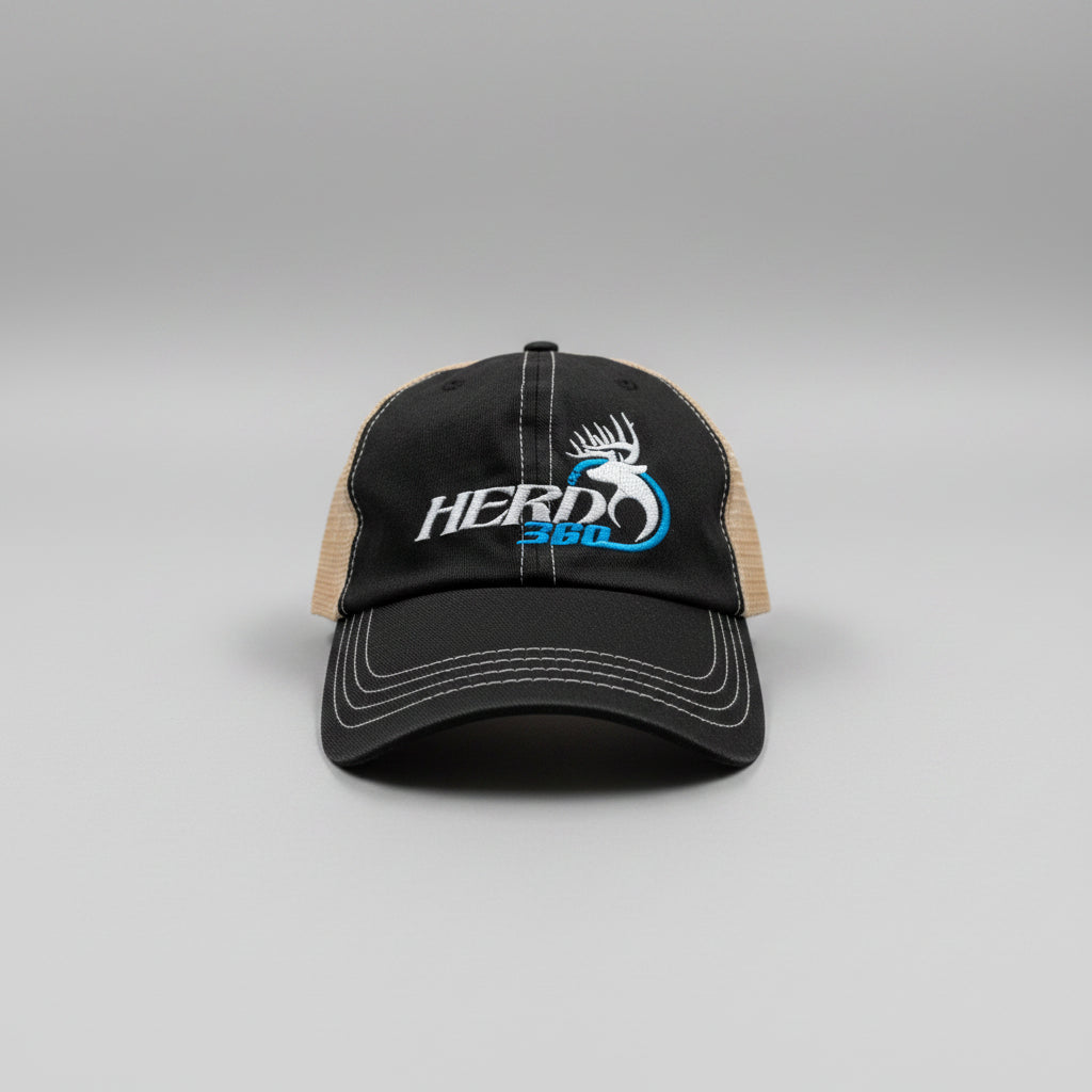 Black cap with 'HERO360' logo