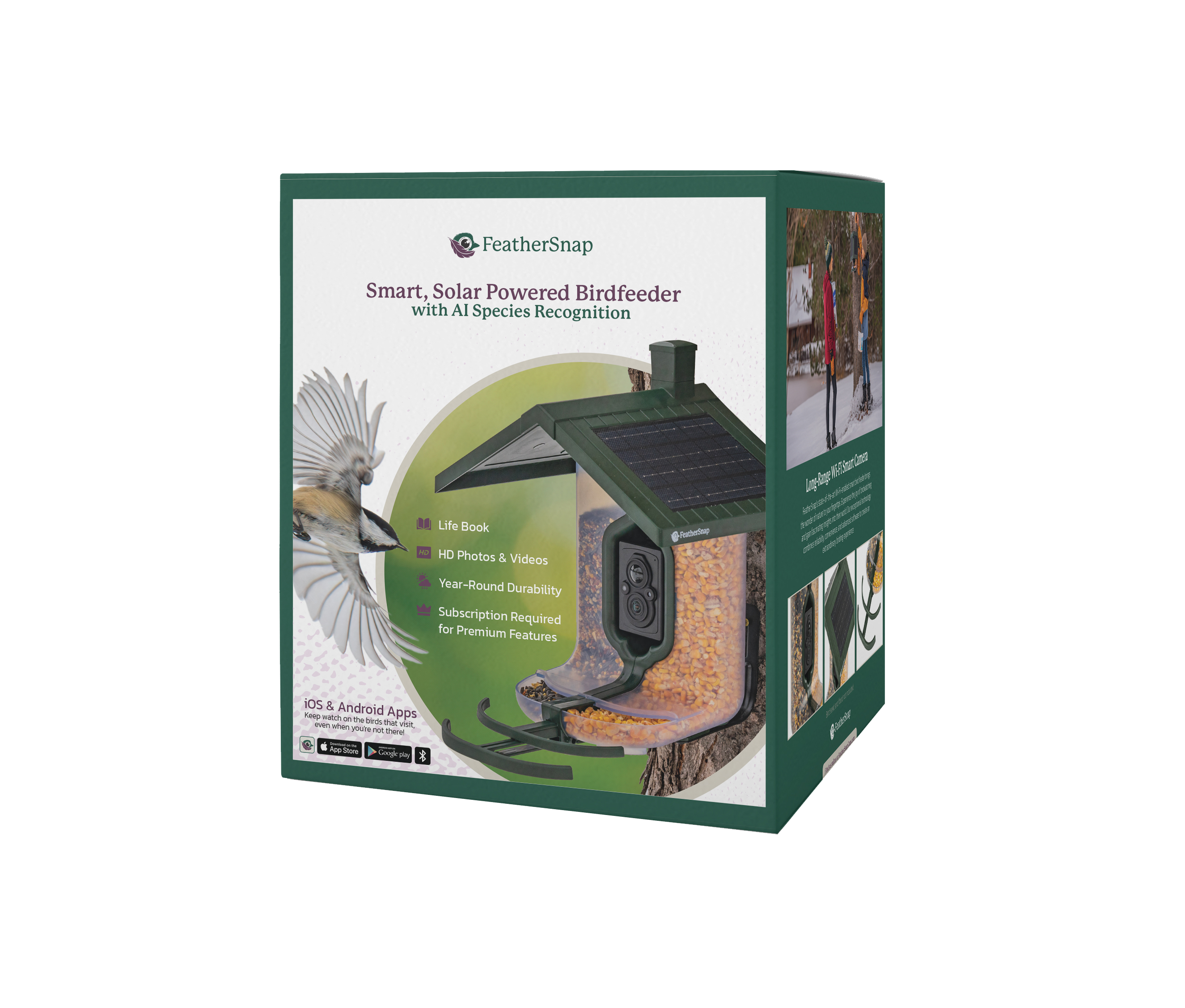 FeatherSnap Scout – Wi-Fi Solar Powered Smart Bird Feeder Holiday Sale 15% Off Automatically at checkout