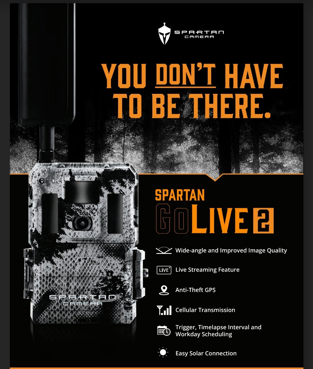 Spartan Golive 2 Live Stream Cellular Trail Camera With 32GB Mico SD Card