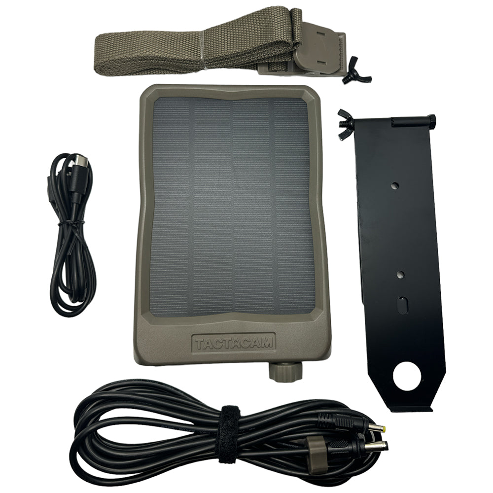 Tactacam Solar Panel with Armored Solar Cable